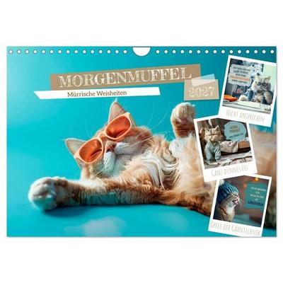 MORGENMUFFEL Mürrische Weisheiten (Wandkalender 2027 DIN A4 quer), CALVENDO Monatskalender