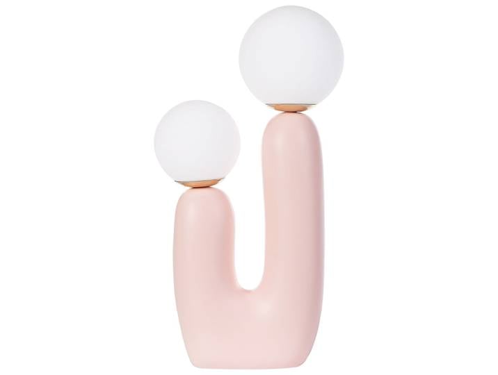 Lampe à poser rose pastel