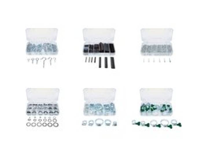 PARKSIDE® Assortiment de crochets et œillets / gaines thermorétractables / rivets pop / bagues d'étanchéité / colliers de serrage / colliers à oreilles