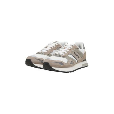 Sneaker REPLAY "Replay BULLET UNION", Herren, Gr. 43, beige (weiß taupe), Kunstfaser, Schuhe Sneaker