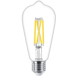 Philips LED E27 Leuchtmittel 5,9W wie 60W warmweisses Licht klar DimTone WarmGlow dimmbar mit hoher Farbwiedergabe 90Ra