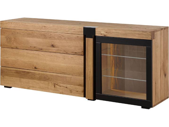 MASSIVMOEBEL24 Buffet Chêne sauvage 180x45x75 naturel huilé ROTTERDAM #117