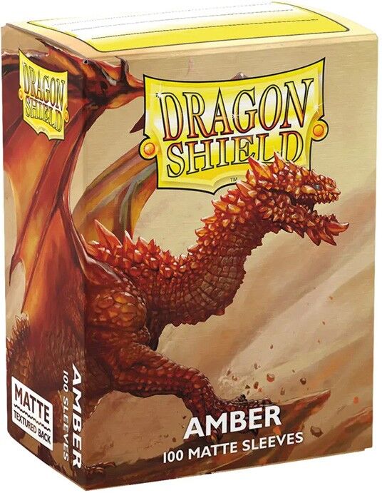 100 Dragon Shield Matte : Amber