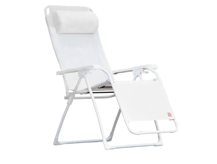 Fiam - Amida Relaxliege, Aluminium weiss / weiss