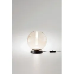 FABAS LED-Tisch-Vasen-Leuchte Wengen Metall Beige