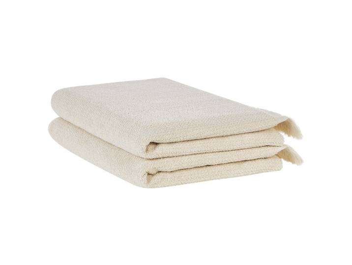 BADEHANDTUCH 2-teilig Beige Atiu