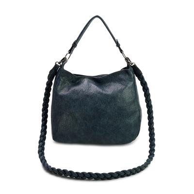 Henkeltasche HARPA "TILDA", Damen, Gr. B/H/T: 15cm x 30cm x 35,5cm, blau, Lederimitat, unifarben, Taschen, mit geräumigem Hauptfach und Innentaschen