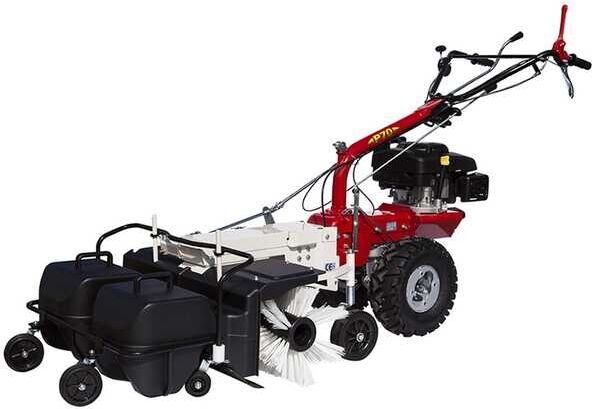 Eurosystems Benzin Kehrmaschine P70 EVO - 88 cm - Aufsammelbehälter - mit Elektro Starter