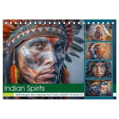 Indian Spirits (Tischkalender 2027 DIN A5 quer), CALVENDO Monatskalender