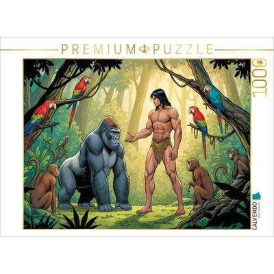 CALVENDO Puzzle Tarzan wächst unter wilden Affen auf | 1000 Teile Lege-Größe 64x48cm Foto-Puzzle für glückliche Stunden, von , Calvendo Puzzle