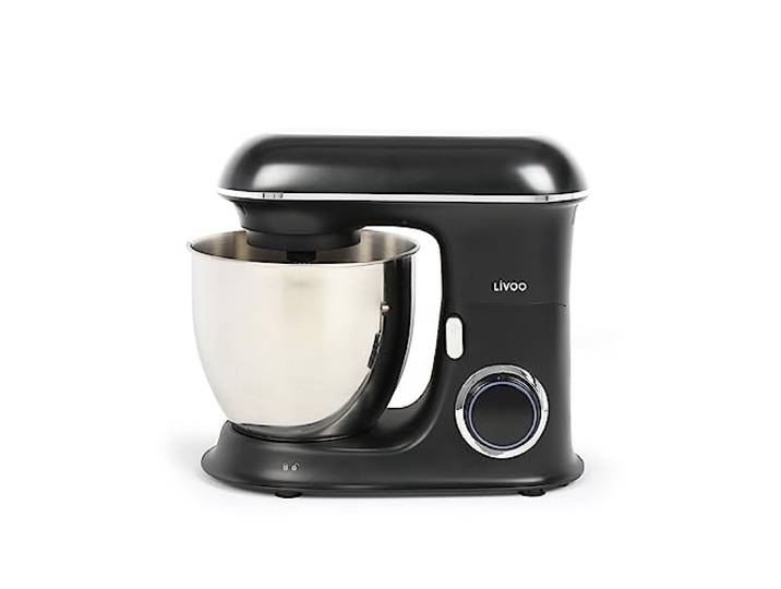 Livoo, Multifunktions-Küchenmaschine, Schüssel aus Edelstahl, 6,5 l, 6 Geschwindigkeitsstufen & Pulsfunktion DOP236