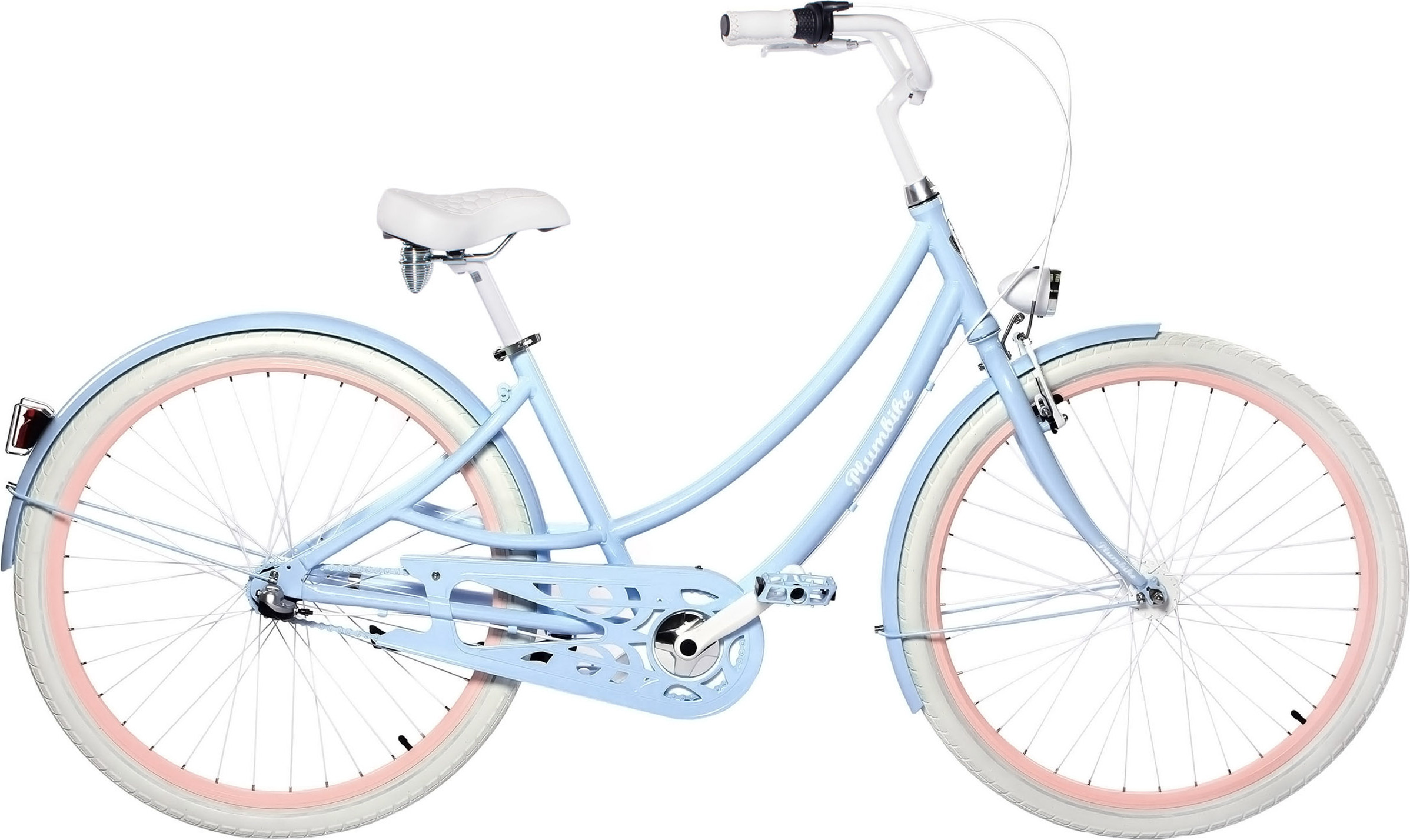 Plumbike Donatella Simona Fahrrad, 28" Räder, 3-Gang-Version, Blau