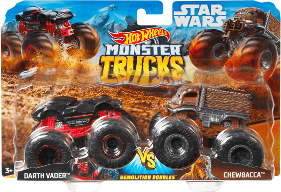 Hot Wheels Monster Trucks 1.64 Scale 2 Pack Random Selection