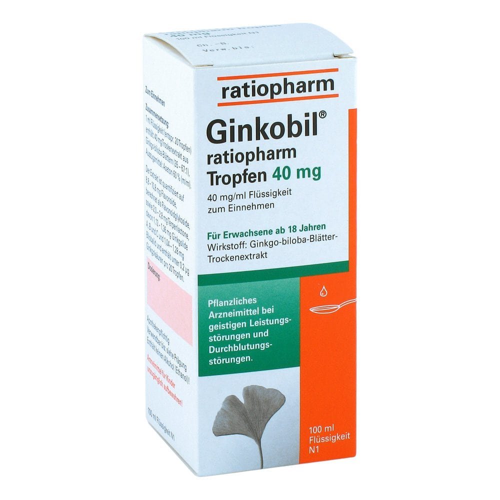 ratiopharm GmbH Ginkobil ratiopharm 40mg mit Ginkgo biloba 06680898