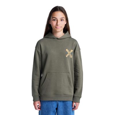 Hoodie ELEMENT "Timber Freight Train", Jungen, Gr. 12(148-156cm), grün (kalamata), Obermaterial: 55% Baumwolle, 25% Baumwolle, 20% Polyester., Sweatshirts Hoodie