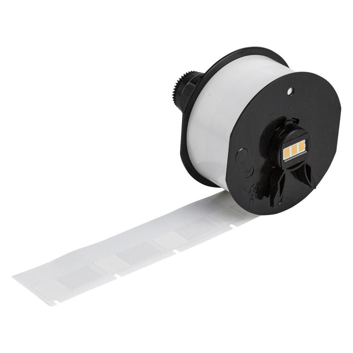 Brady A62-14-427, Vinyl, Weiss/Transparent, matt, 12.70 x 12.70(31.75) mm, selbstlaminierend, perma (A62-14-427)