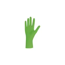 Nitril Grün Einmalhandschuhe puderfrei | 100 Stück L