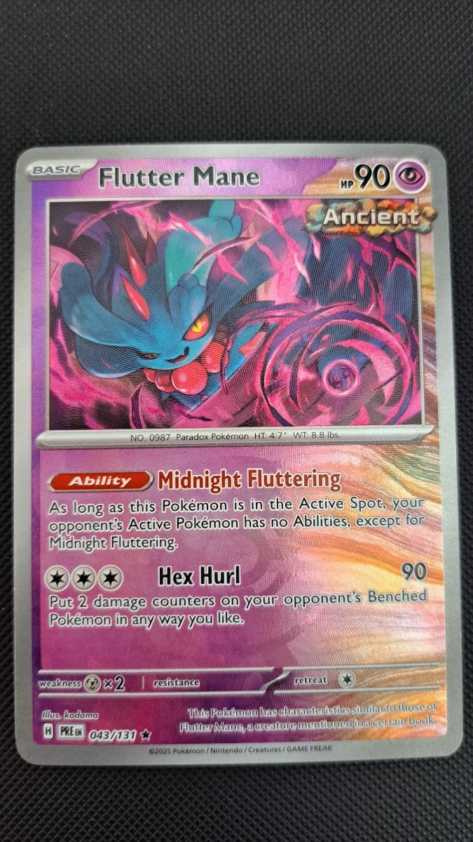 Flutter Mane (xPRE 043) (Masterball) (NM) Pokemon (Käytetty)
