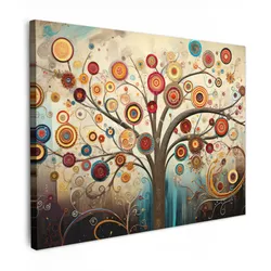 LEINWANDBILD Baum - Baum des Lebens - Farbe Wandbild 40x30 cm