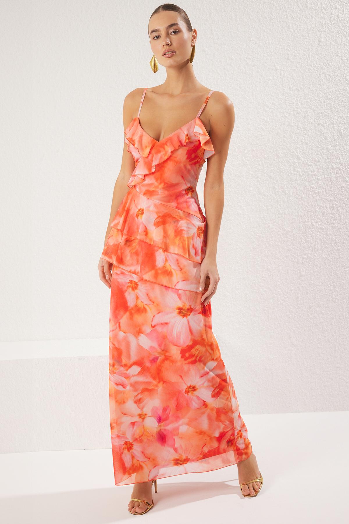 Sehr farbenfrohes Abendkleid & Abschlusskleid