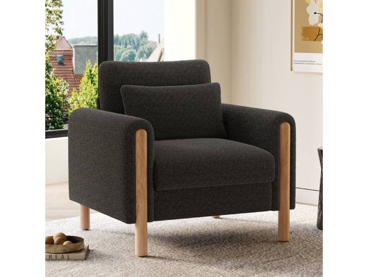 Fauteuil inclinable - CIPACHO - Fauteuil inclinable - Gris foncé - Moelleux - 1 place