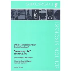 Sonate op.147 für Viola und Klavier, Fachbücher von Dimitri Schostakowitsch