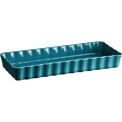 Emile Henry Tarteform 15 x 36 cm, Keramik, Meeresblau