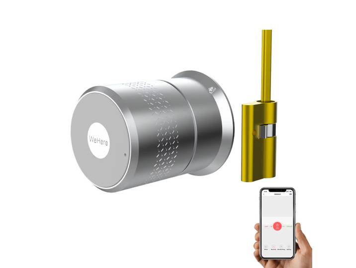 Wehere M521 serrure de porte intelligente cylindre d'empreintes digitales Bluetooth pour porte 50-100mm d'épaisseur Support TUYA TTlock Option Multiple