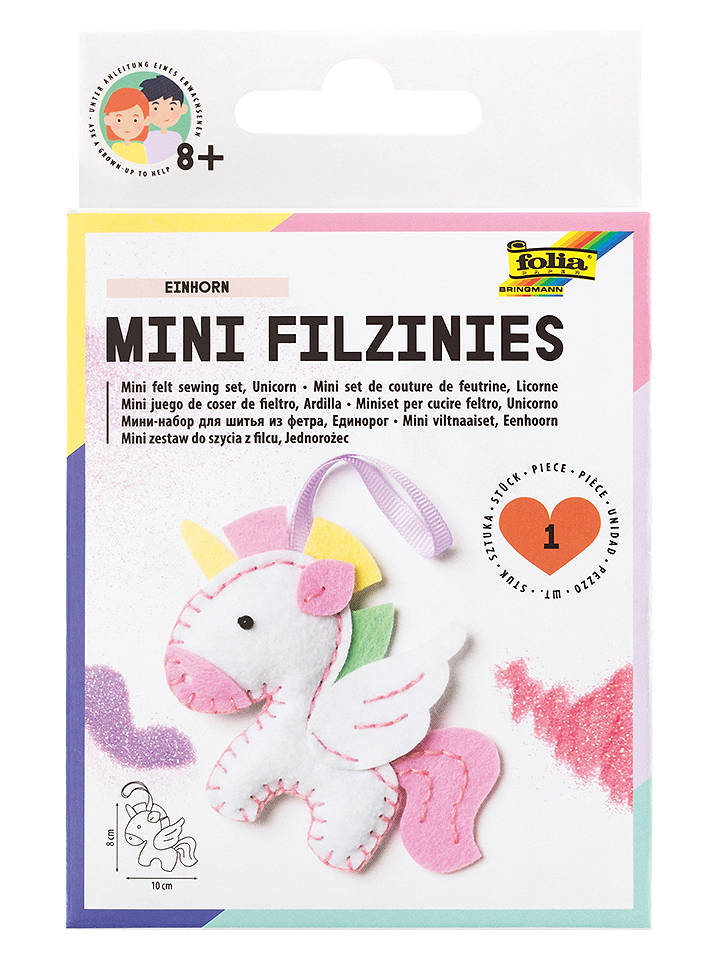 folia PAPER Filz-Bastelset "Einhorm" - ab 8 Jahren - onesize