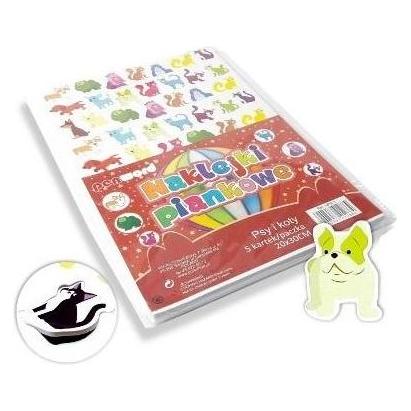 Polsirhurt Schaumstoffaufkleber Katzen und Hunde 20x30cm 5 Stk (5 Sticker) (47591826)
