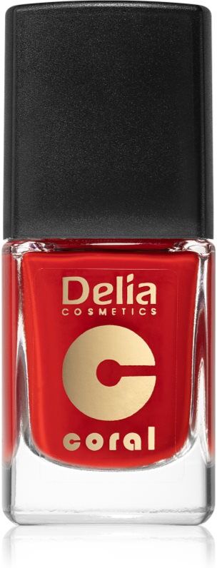 Delia Cosmetics Coral Classic Nail Polish shade 515 Lady in red 11 ml