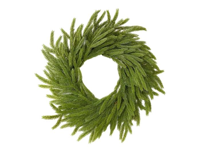 Couronne de Noël ronde verte, Ø 60 cm