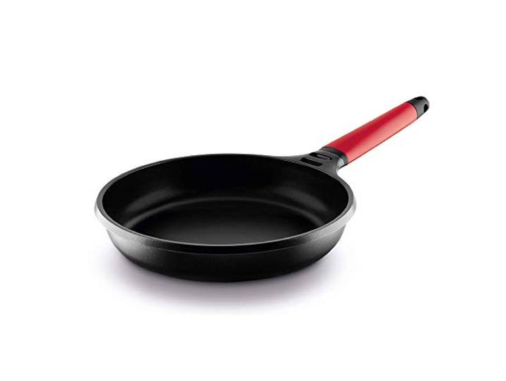 CASTEY Poêle Induction 28 cm Manche Rouge