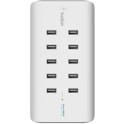 Belkin 10-Port USB-Ladestation 120W 2.4A pro Port Weiß