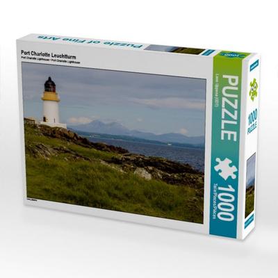 CALVENDO Puzzle Port Charlotte Leuchtturm 1000 Teile Puzzle quer | 1000 Teile Lege-Größe 64 × 48 cm Foto-Puzzle für glückliche Stunden