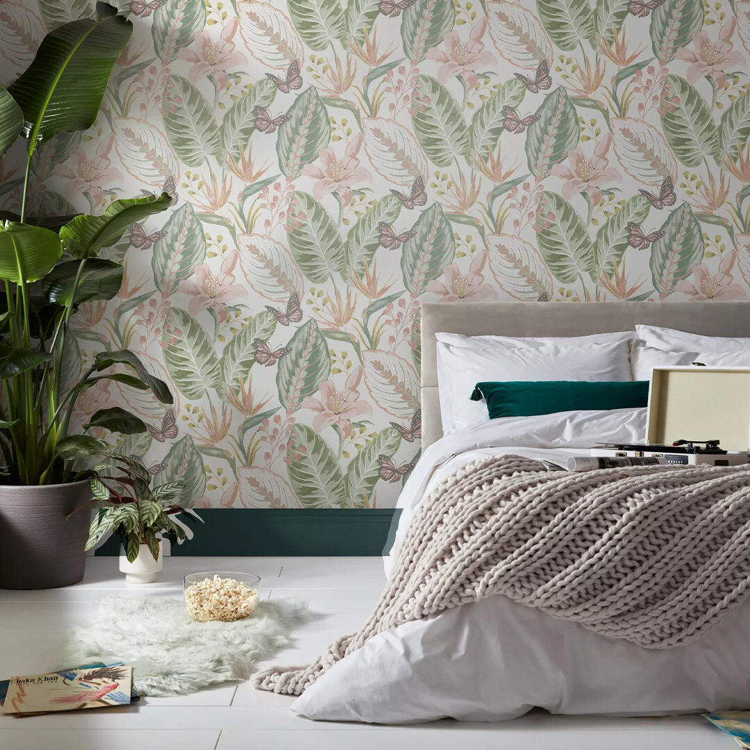 Envy Eden Floral Wallpaper Beige 10cm L