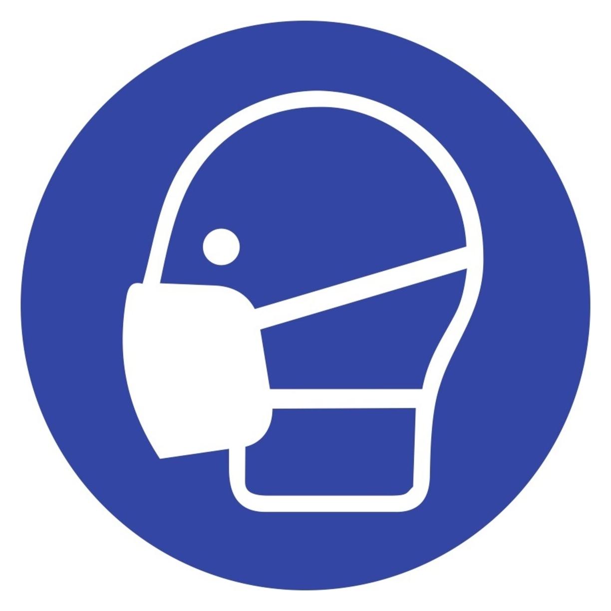 Moedel Schild Maske benutzen ISO7010 (2244328)
