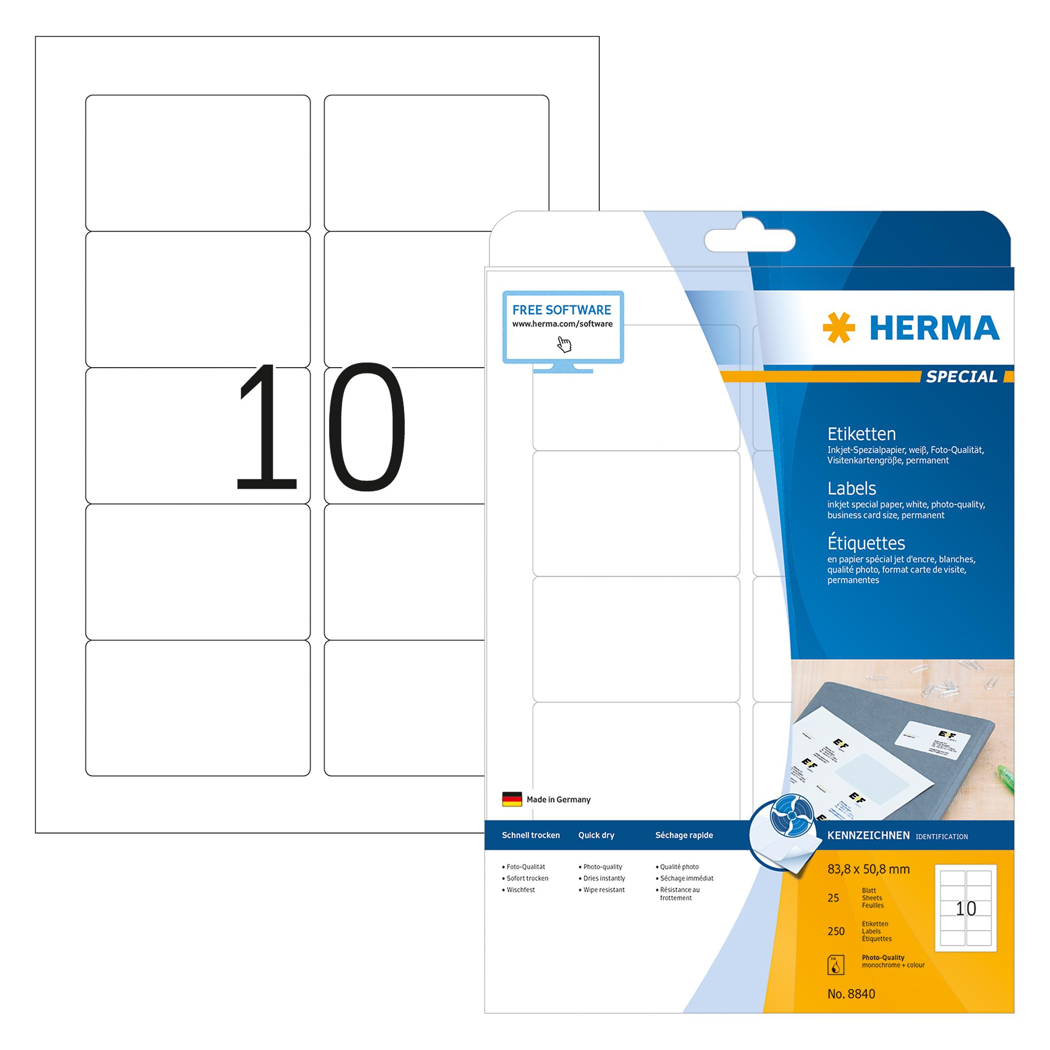 Herma Inkjet Etiketten A4 (8840)