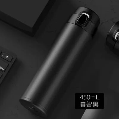 Uplifted Trends Stainless Steel Insulated Vacuum Flask Water Bottle Hot & Cold Travel Mug black