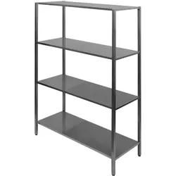 Combisteel Regalsystem mit 4 Böden aus verchromten Stahl 2000x400x1800mm