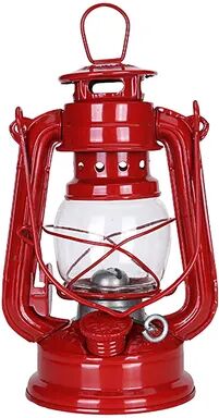 Perfect Picks Market Vintage Kerosene Lantern Retro Metal Camping Oil Lantern For Outdoor Decor & Emergency Lighting red