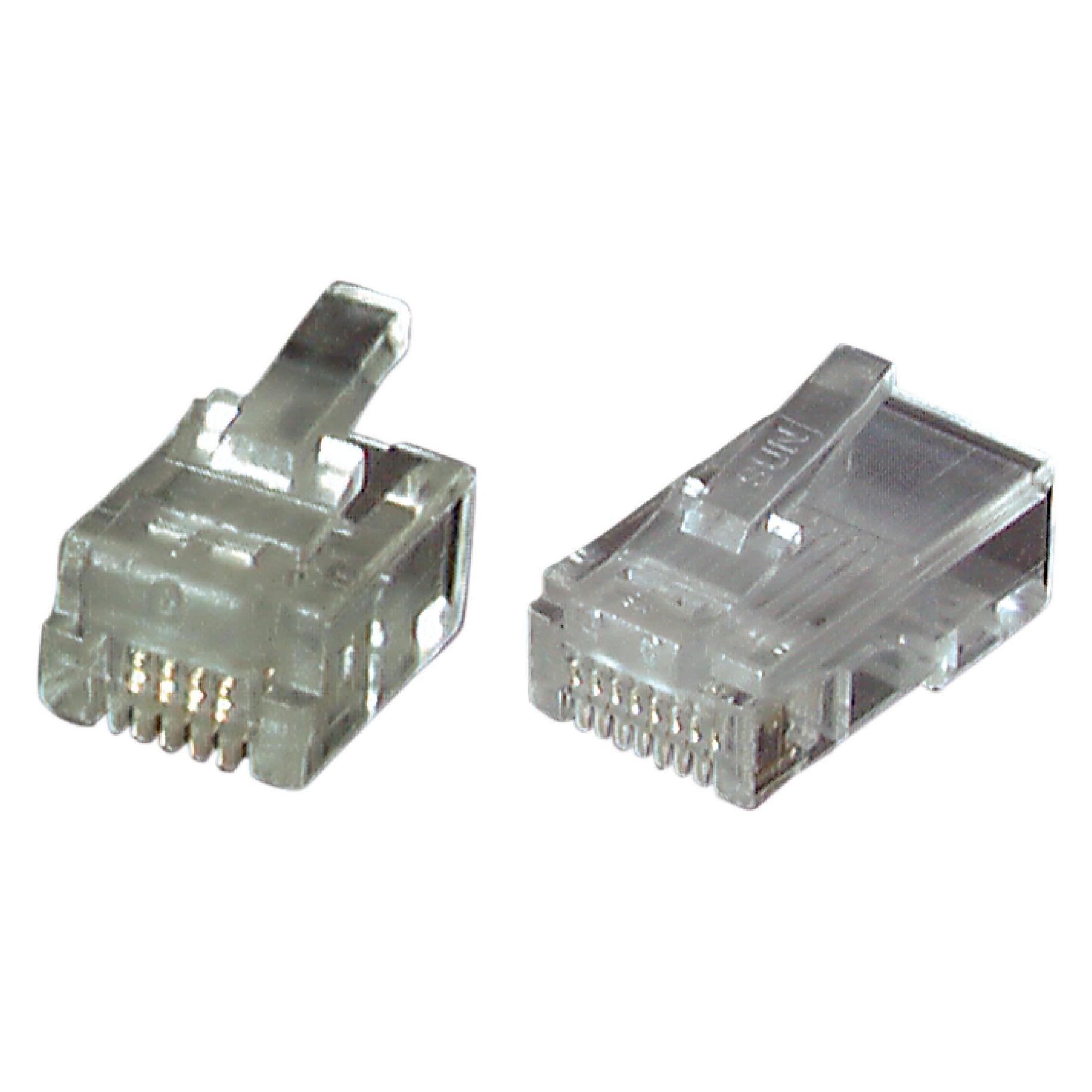 EFB Elektronik EFB 37518.1-100 Modular Stecker RJ12 E-MO 6/6 SR VPE100 (Netzwerkkabel Stecker) (37518.1-100)