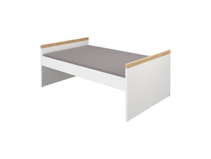 Paidi Bett, Weiss, Silbereichenfarben, Holzwerkstoff, 90x200 cm, Blauer Engel, in verschiedenen Holzdekoren erhältlich, In verschiedenen Grössen erhältlich, für Lattenrost geeignet, Schlafzimmer, Bett, Einzelbetten