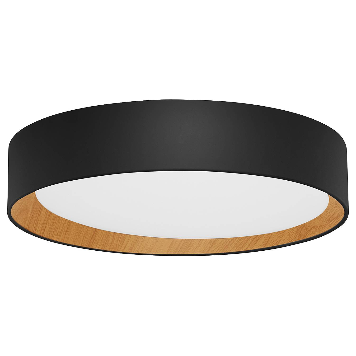Lyora Plafondlamp Stake zwart Ø 35cm met LED