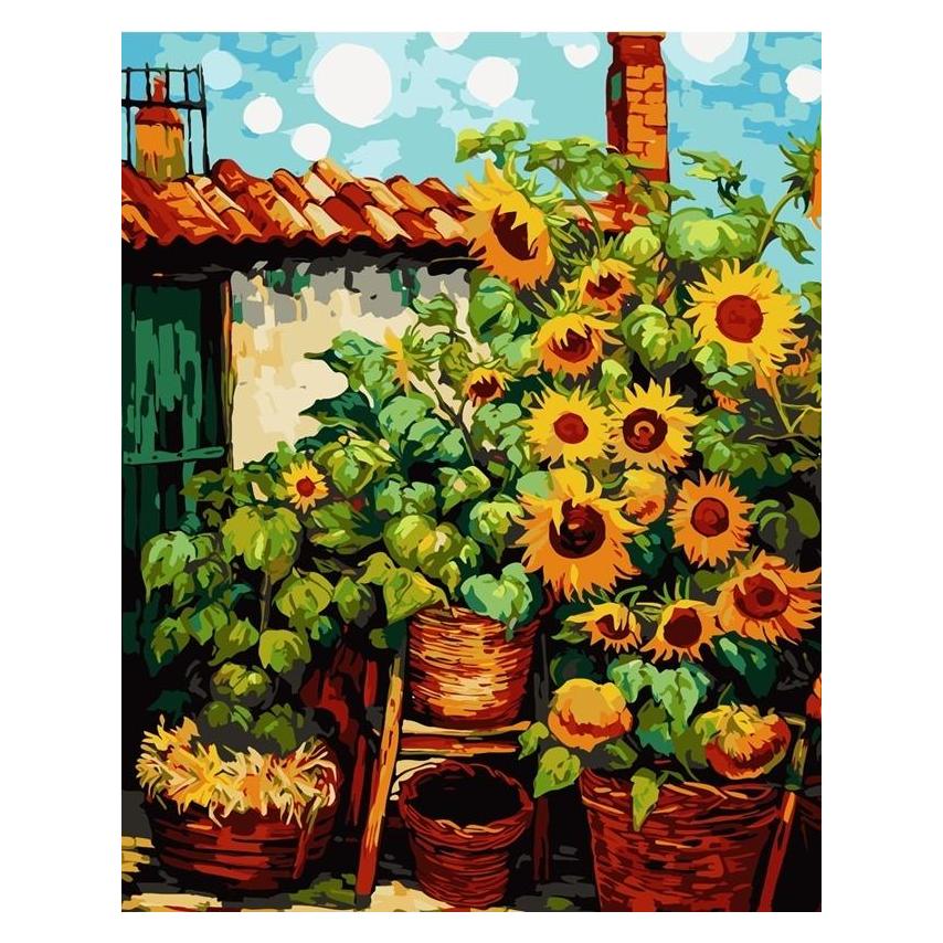 Koh-i-Noor Malen nach Zahlen 40x50 Sonnenblumen (56585711)