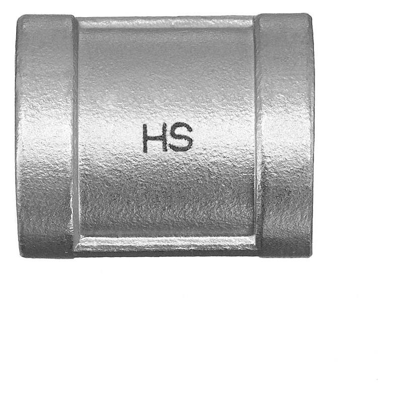 Hermann schmidt HS Edelstahl-Muffe 270 1/2, IG/IG (Rohrverschraubung) (28270003)