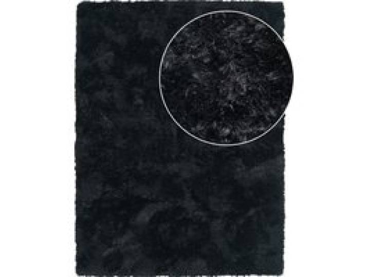 Tapis à poils longs Silvana noir 120x160 cm