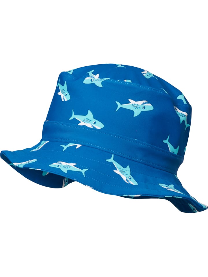 Playshoes Sonnenhut "Hai" in Blau - 53 cm