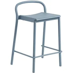 Muuto Linear Steel Barhocker, höhe 65 cm, pale blue