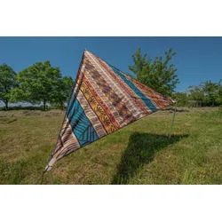 Bent Sonnensegel TC-Zip-Canvas Single aus Baumwoll-Mischgewebe Afrika Design